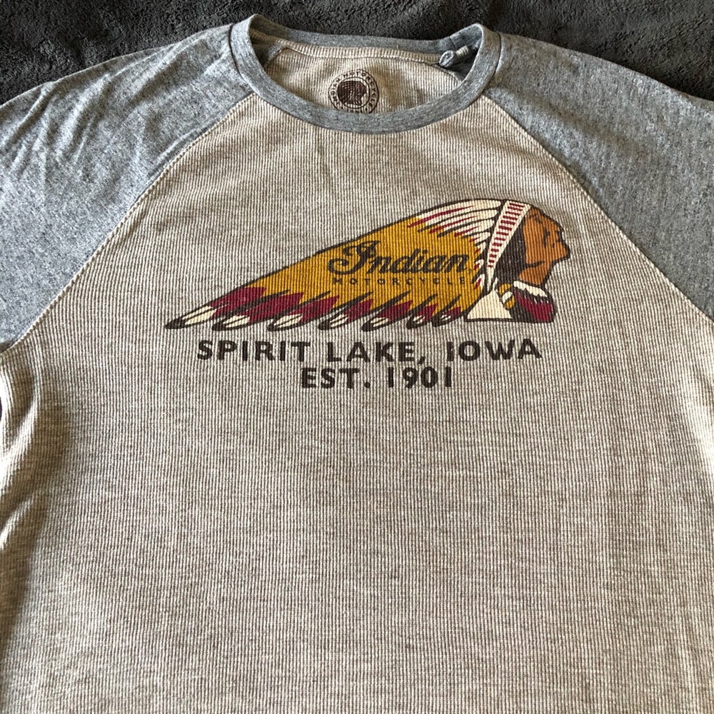 Indian Motorcycle Lucky Brand Baseball 3/4 shirt